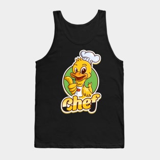 Duck chef mascot Tank Top